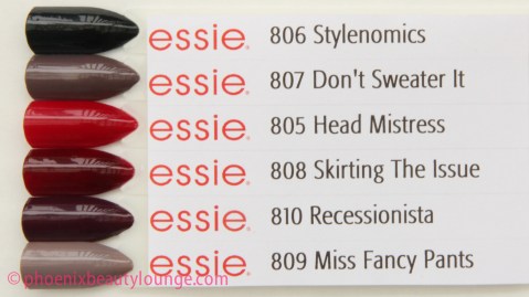 Essie Stylenomics Fall 2012 Collection, Buy essie online, buy essie stylenomics online, buy essie fall 2012 online, essie fall 2012 swatch, essie stylenomics swatch
