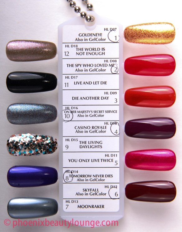 OPI Skyfall James Bond 007 collection swatch