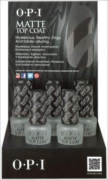 OPI Matte Top Coat Display