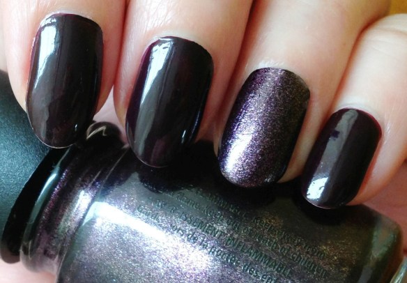 Essie Velvet Voyeur with accent finder China Glaze Rendezvous With You #showmeyourmani