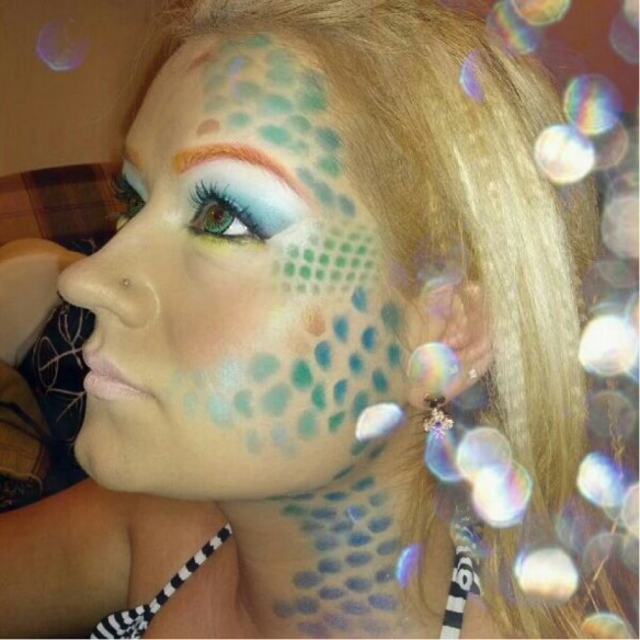 Mermaid Costume and Makeup