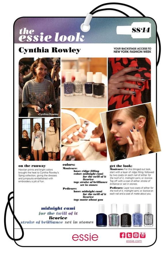 My Essie Look SS2014 NYFW Cynthia Rowley