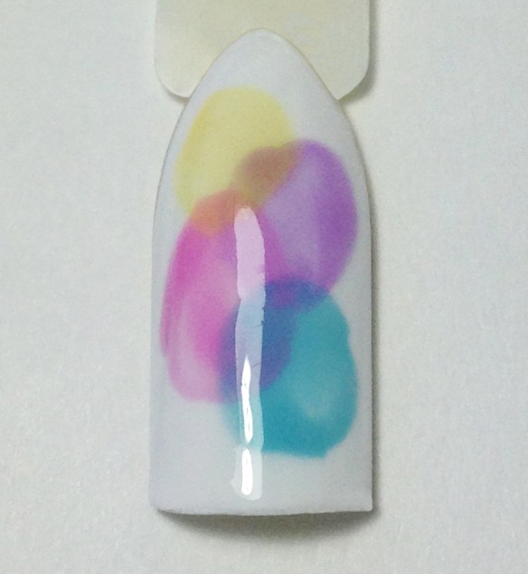 Nail Art with OPI Sheer Tints Bubbles