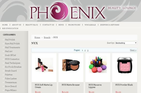 Our full line of NYX products is available for purchase on our website.