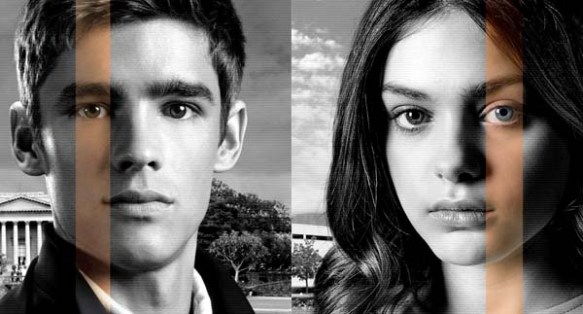 The main character Jonas (portrayed by Brendon Thwaites) and his friend Fiona (portrayed by Odeya Rush)