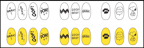 OPI Peanuts Nail Decals