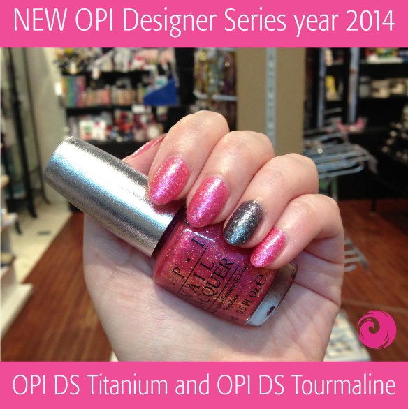 OPI DS Titanuim and OPI DS Tourmaline Swatch