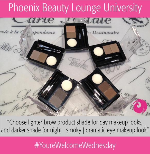 Choose lighter brow product shade for day makeup looks, and darker shade for night | smoky | dramatic eye makeup look.