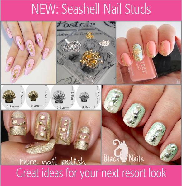 New: Seashell Nail Studs