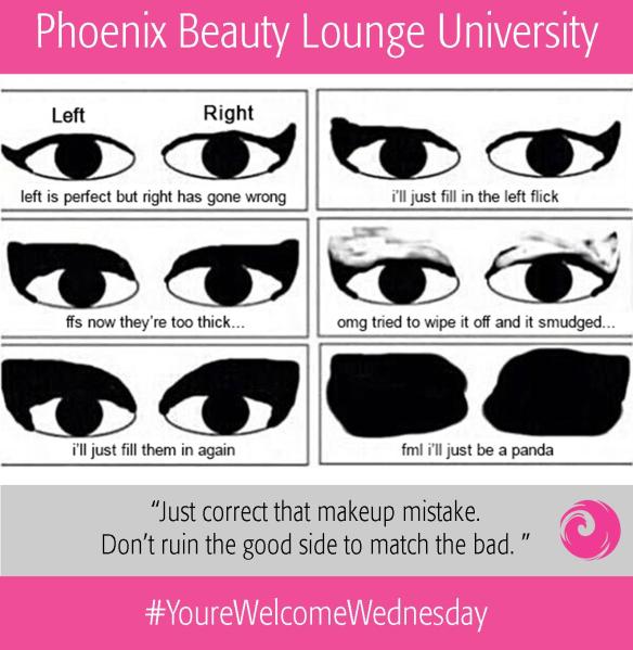 Just correct that makeup mistake. Don’t ruin the good side to match the bad