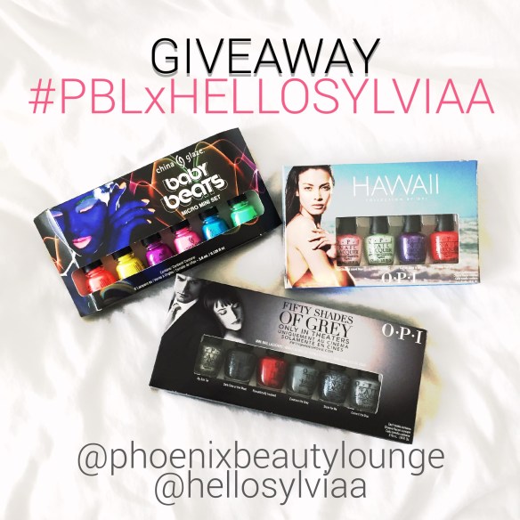 Giveaway Sylvia Beautycakez x Phoenix Beauty Lounge