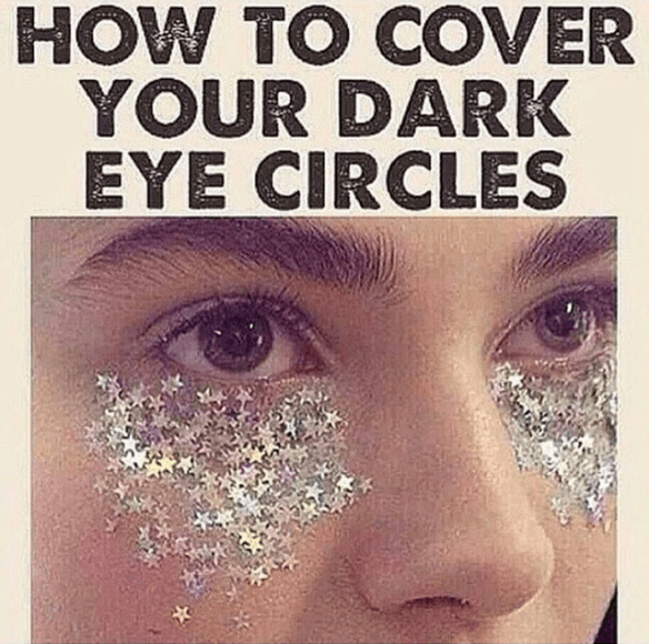 How to cover your dark eye circles.