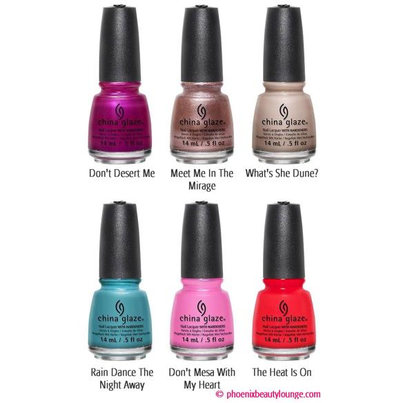 China Glaze Desert Escape 2015 collection 