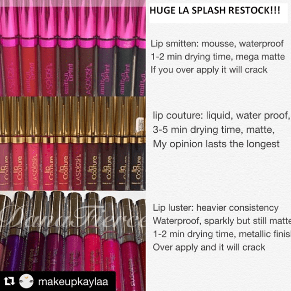 LA Splash Lipsticks